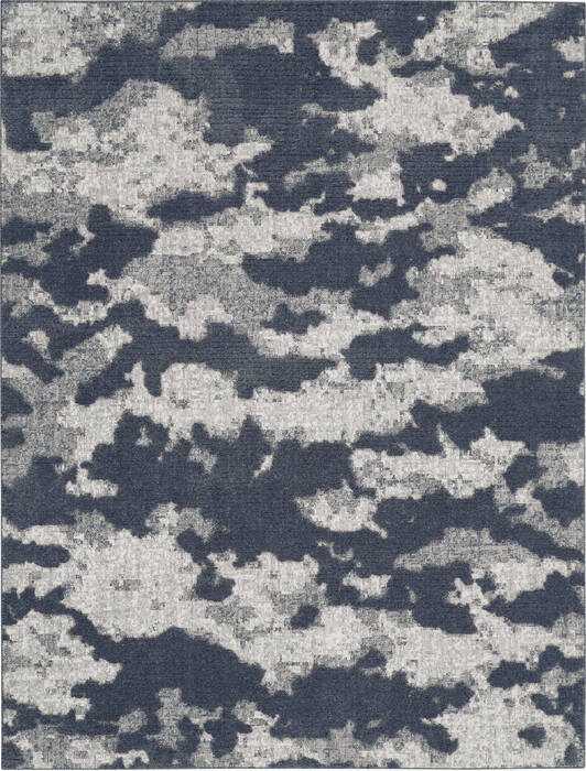 Nourison Textured Contemporary Blue 53 X 73 Area Rug 805-142755 Image 0