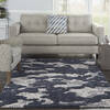 Nourison Textured Contemporary Blue 53 X 73 Area Rug 805-142755 Thumb 3