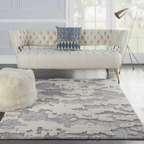Nourison Textured Contemporary Beige 53 X 73 Area Rug 805-142765 Image 3