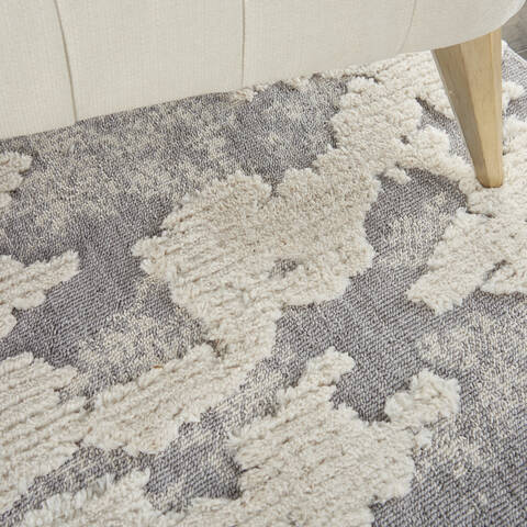 Nourison Textured Contemporary Beige 53 X 73 Area Rug 805-142765 Image 4