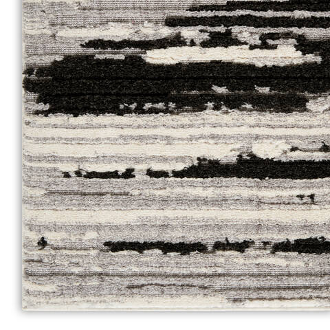 Nourison Textured Contemporary Beige Runner 22 X 76 Area Rug 805-142773 Image 3