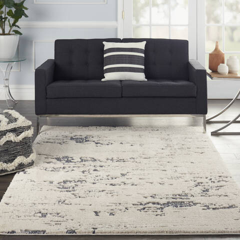 Nourison Textured Contemporary Beige 53 X 73 Area Rug 805-142780 Image 3