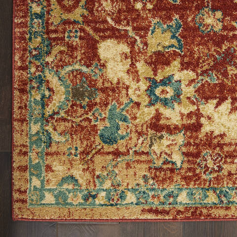 Nourison Traditional Vintage Red 30 X 50 Area Rug 805-142793 Image 1