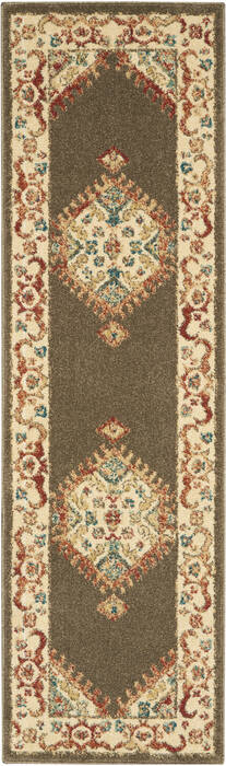 Nourison Traditional Vintage Brown Runner 22 X 76 Area Rug 805-142800 Image 0