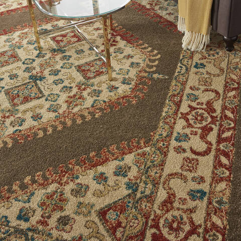 Nourison Traditional Vintage Brown 80 X 110 Area Rug 805-142803 Image 4