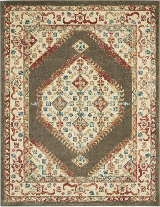 Nourison Traditional Vintage Brown 80 X 110 Area Rug 805-142803 Image 0