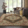 Nourison Traditional Vintage Brown 80 X 110 Area Rug 805-142803 Thumb 3