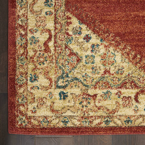 Nourison Traditional Vintage Red Runner 22 X 76 Area Rug 805-142804 Image 1