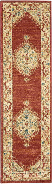 Nourison Traditional Vintage Red Runner 22 X 76 Area Rug 805-142804 Image 0