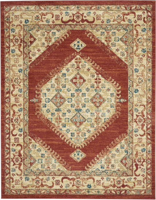 Nourison Traditional Vintage Red 80 X 110 Area Rug 805-142807 Image 0