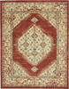 Nourison Traditional Vintage Red 80 X 110 Area Rug 805-142807 Thumb 0