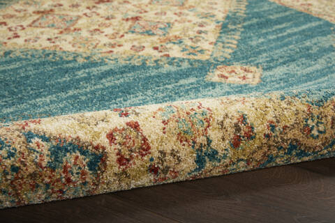 Nourison Traditional Vintage Blue Runner 22 X 76 Area Rug 805-142808 Image 2
