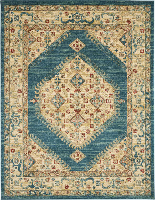 Nourison Traditional Vintage Blue 710 X 910 Area Rug 805-142810 Image 0