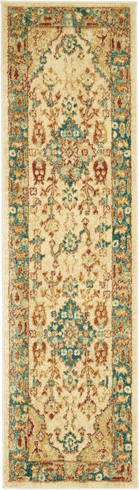 Nourison Traditional Vintage Beige Runner 22 X 76 Area Rug 805-142812 Image 0