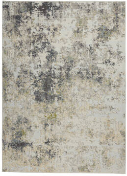 Nourison Trance Beige Rectangle 5x7 ft Polypropylene Carpet 142820