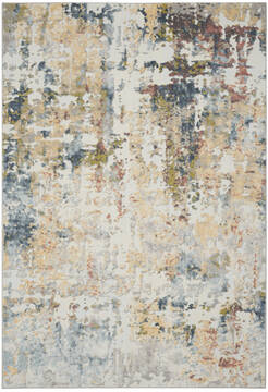 Nourison Trance Beige Rectangle 7x10 ft Polypropylene Carpet 142846