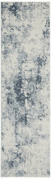 Nourison Trance Blue Runner 2'2" X 7'6" Area Rug  805-142848