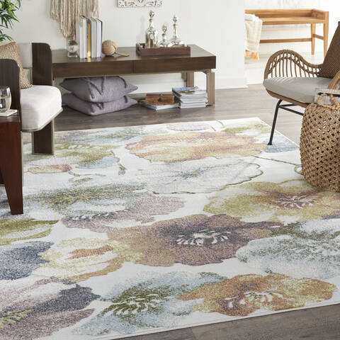 Nourison Trance Beige 66 X 96 Area Rug 805-142866 Image 3