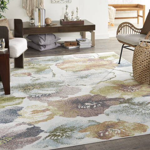 Nourison Trance Beige 710 X 910 Area Rug 805-142867 Image 3