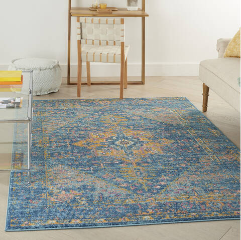 Nourison Tranquil Blue 40 X 60 Area Rug 805-142873 Image 3