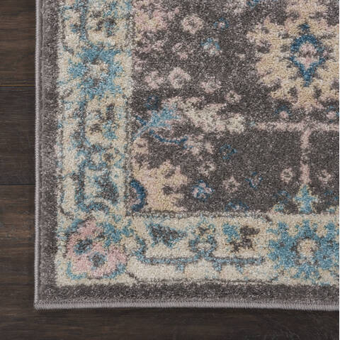 Nourison Tranquil Grey Runner 23 X 73 Area Rug 805-142875 Image 1