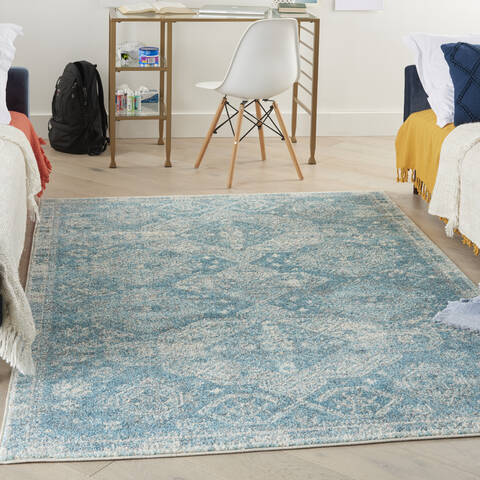 Nourison Tranquil Blue 40 X 60 Area Rug 805-142881 Image 3