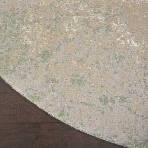 Nourison Twilight Beige Round 80 X 80 Area Rug 805-142891 Image 1