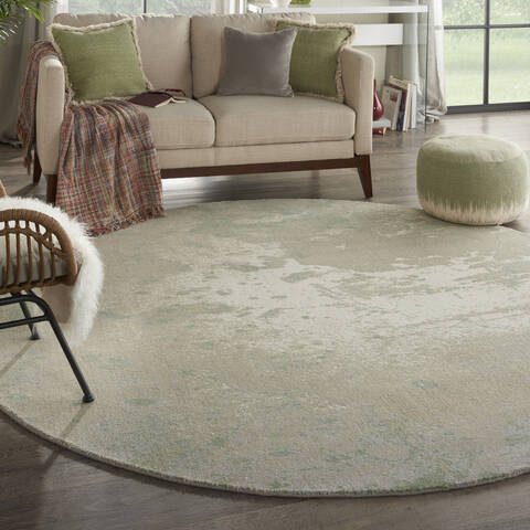 Nourison Twilight Beige Round 80 X 80 Area Rug 805-142891 Image 3