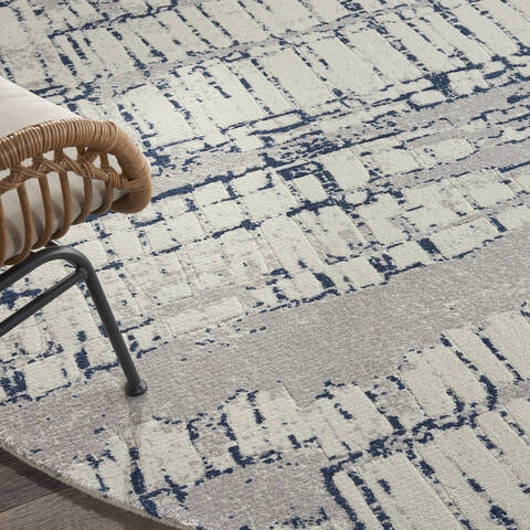 Nourison Twilight Beige Round 80 X 80 Area Rug 805-142898 Image 4