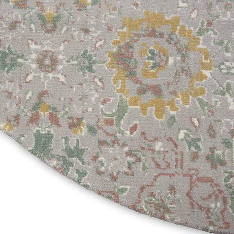 Nourison Twilight Grey Round 80 X 80 Area Rug 805-142905 Image 1