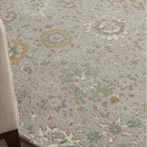 Nourison Twilight Grey Round 80 X 80 Area Rug 805-142905 Image 4