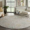 Nourison Twilight Grey Round 80 X 80 Area Rug  805-142905 Thumb 3