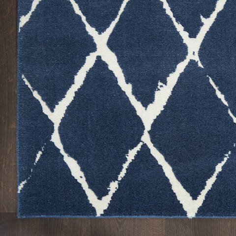 Nourison Twilight Blue 79 X 99 Area Rug 805-142921 Image 1