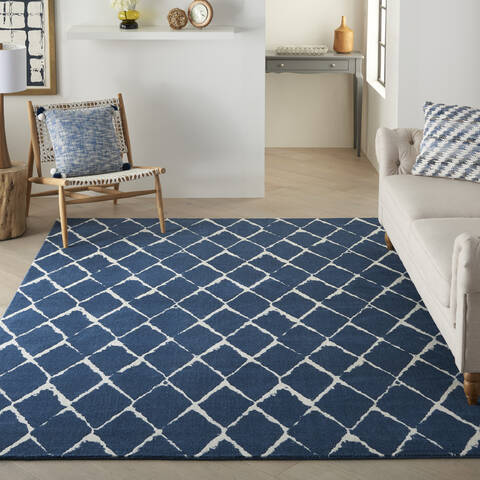 Nourison Twilight Blue 79 X 99 Area Rug 805-142921 Image 3