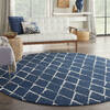 Nourison Twilight Blue Round 80 X 80 Area Rug  805-142922 Thumb 3