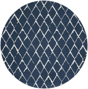 Nourison Twilight Blue Round 8'0" X 8'0" Area Rug  805-142922