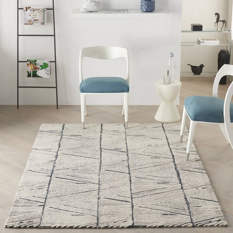 Nourison Vail White 53 X 73 Area Rug 805-142936 Image 3
