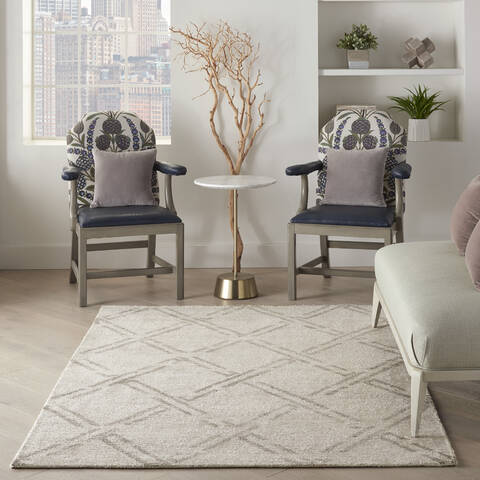Nourison Venosa White 39 X 59 Area Rug 805-142959 Image 3