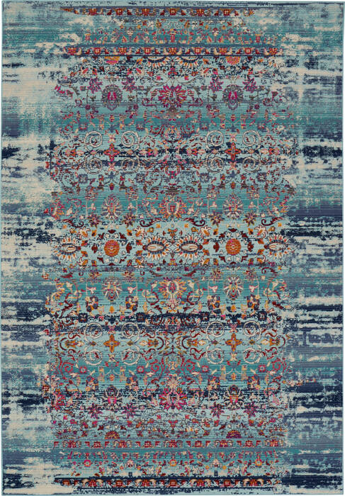 Nourison Vintage Kashan Blue 46 X 66 Area Rug 805-142965 Image 0