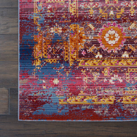 Nourison Vintage Kashan Red 46 X 66 Area Rug 805-142967 Image 1