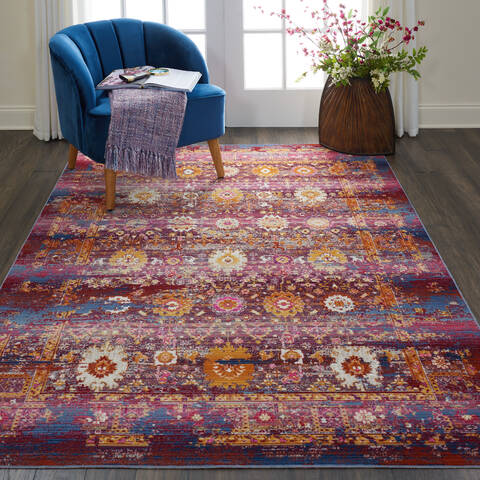 Nourison Vintage Kashan Red 46 X 66 Area Rug 805-142967 Image 3