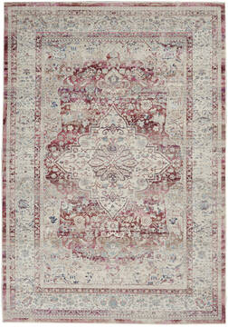 Nourison Vintage Kashan Red 4'0" X 6'0" Area Rug  805-142975