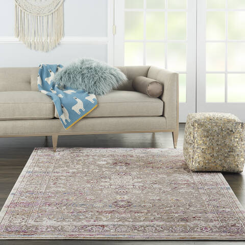 Nourison Vintage Vita Grey 53 X 73 Area Rug 805-142977 Image 3
