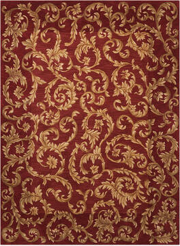 Nourison Ashton house Red Rectangle 5x8 ft Wool Carpet 142986