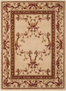Nourison Ashton House Beige Rectangle 2x3 ft Wool Carpet 142987