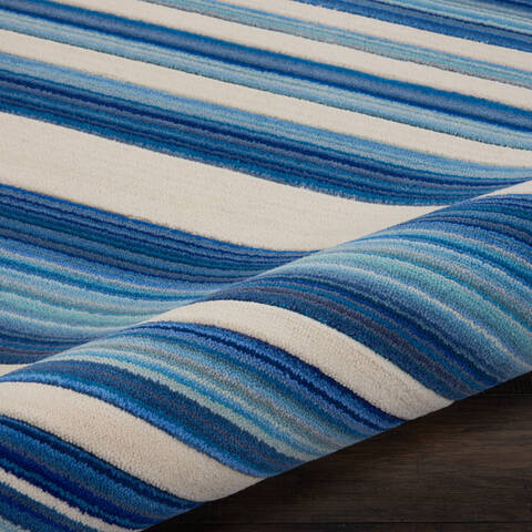 Nourison Butera Collection Blue 79 X 99 Area Rug 805-143011 Image 2