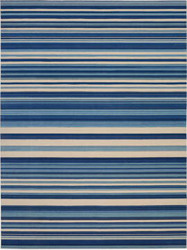 Nourison Butera Collection Blue Rectangle 8x10 ft Wool Carpet 143011