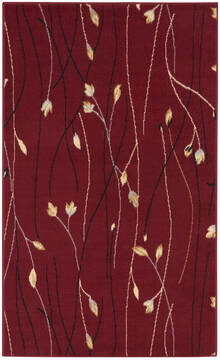 Nourison Grafix Red Rectangle 3x5 ft Polypropylene Carpet 143083