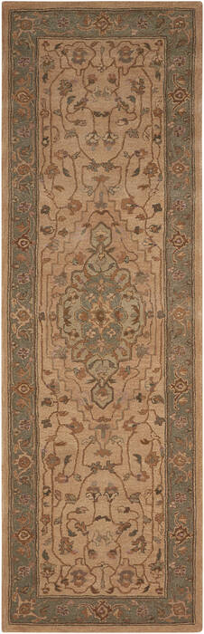 Nourison Heritage Hall Beige Runner 26 X 80 Area Rug 805-143090 Image 0