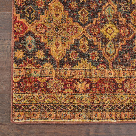 Nourison Jewel Blue 90 X 120 Area Rug 805-143098 Image 1
